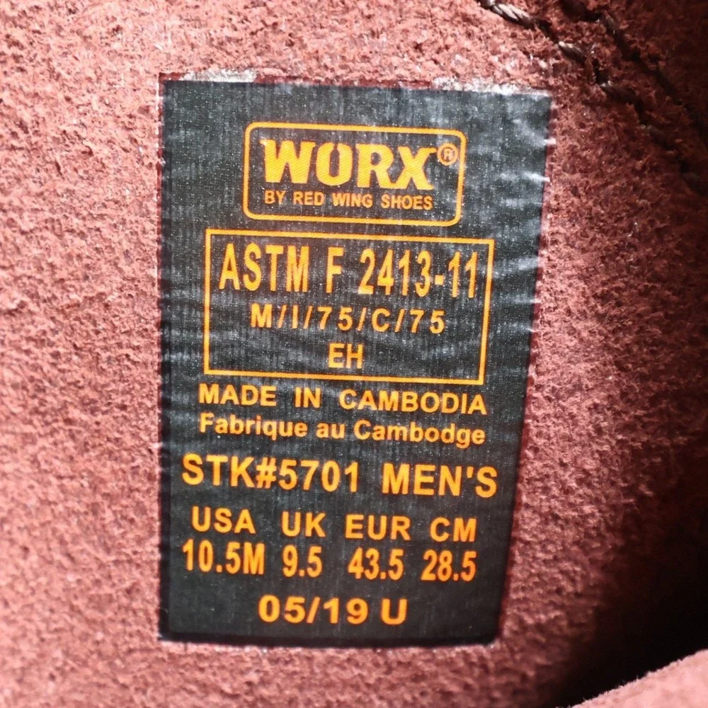 Red Wing Shoes worx by
